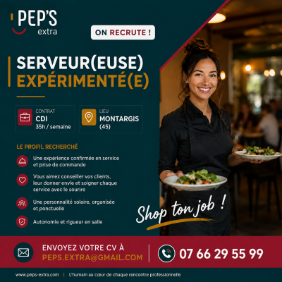 CDI Serveur(euse) 35h